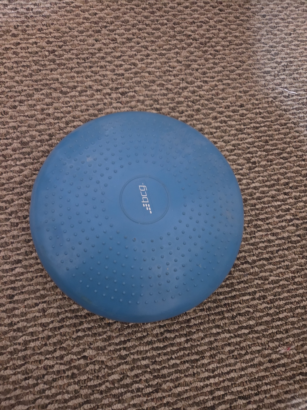 bcg Blue Inflatable Balance Pad with Non-Slip Dimple Surface